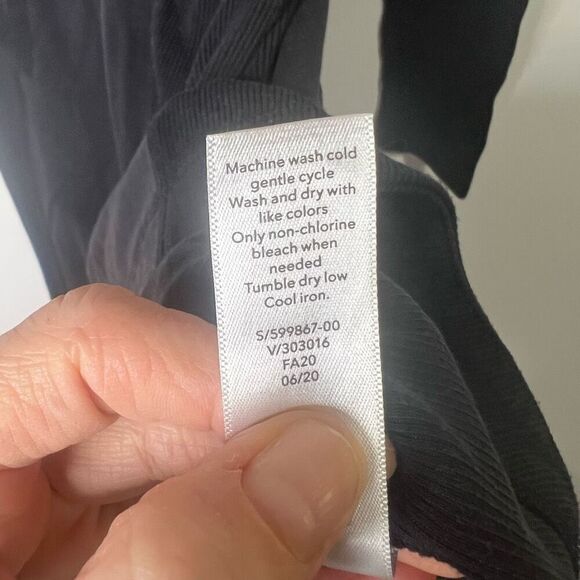 Athleta Coaster Luxe Sweatshirt Dress Tunic Black Sz Medium - Picture 10 of 14